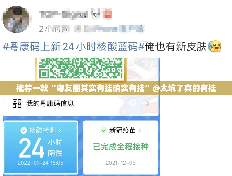 推荐一款“粤友圈其实有挂确实有挂”@太坑了真的有挂