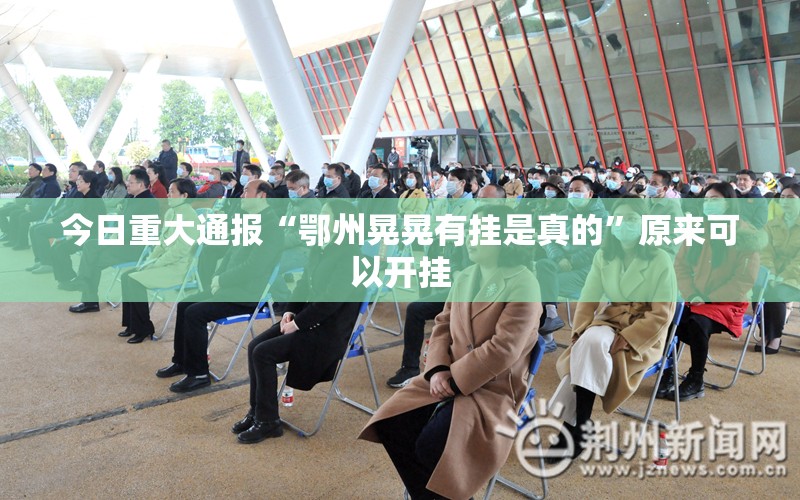 今日重大通报“鄂州晃晃有挂是真的”原来可以开挂