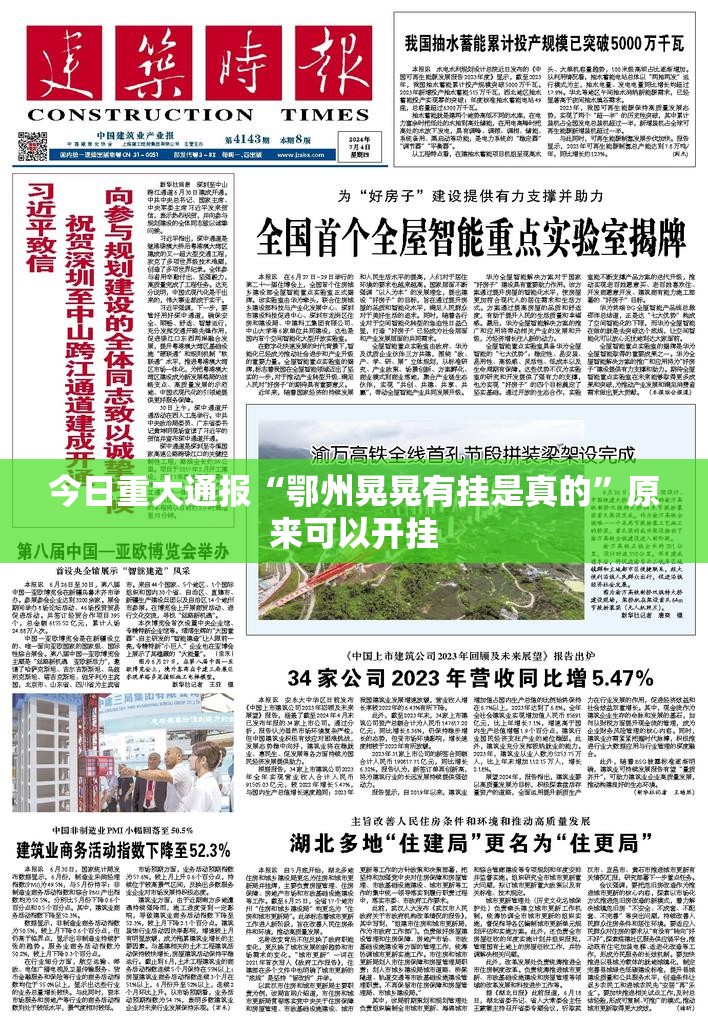 今日重大通报“鄂州晃晃有挂是真的”原来可以开挂