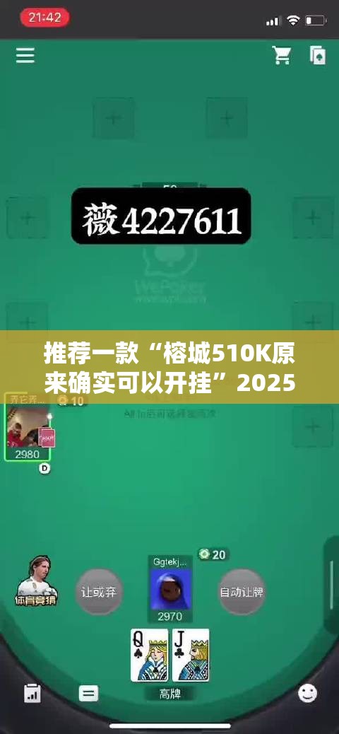 推荐一款“榕城510K原来确实可以开挂”2025（果然有挂）