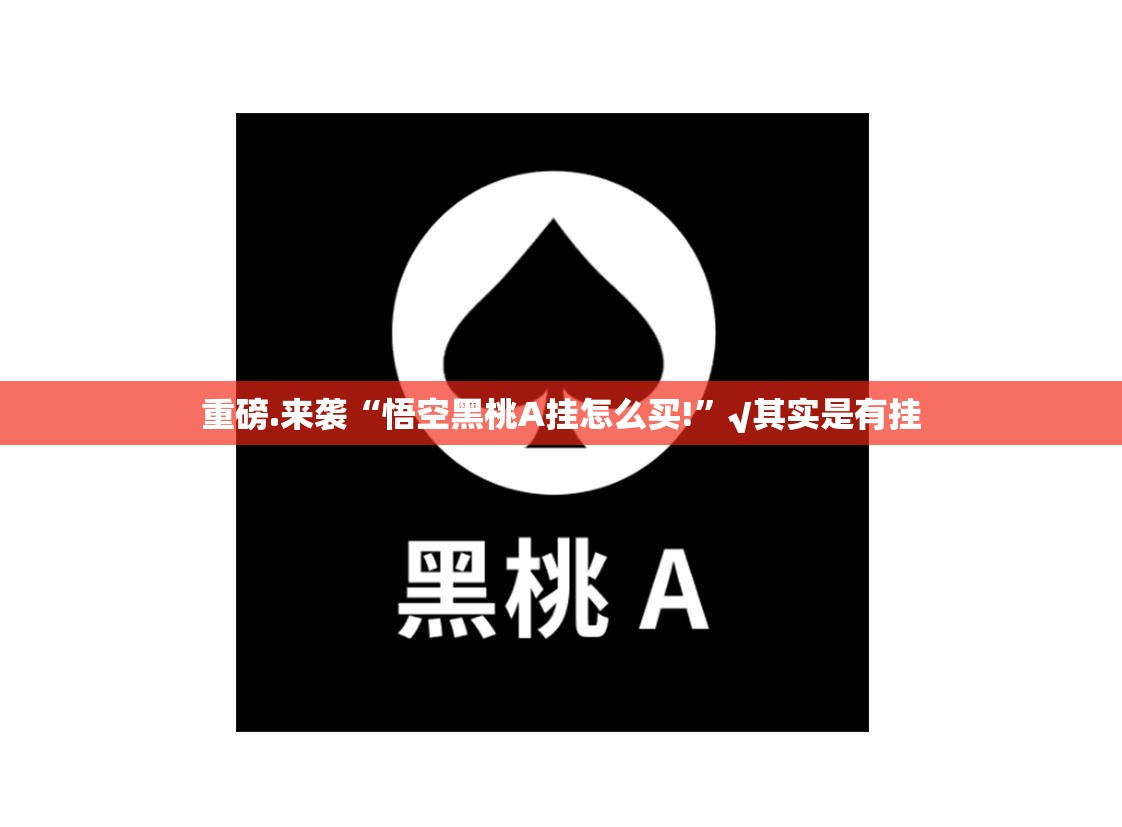 重磅.来袭“悟空黑桃A挂怎么买!”√其实是有挂