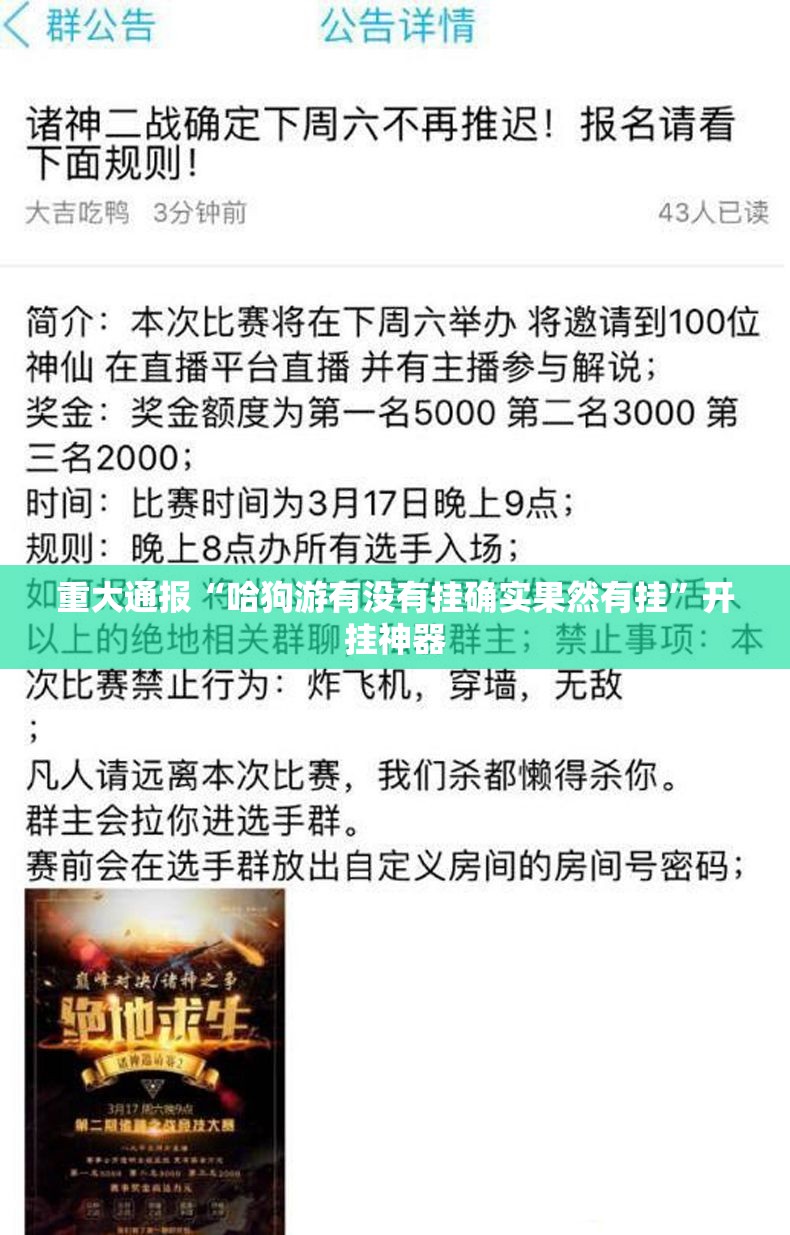 重大通报“哈狗游有没有挂确实果然有挂”开挂神器