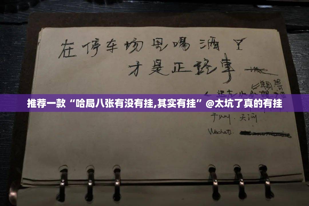 推荐一款“哈局八张有没有挂,其实有挂”@太坑了真的有挂