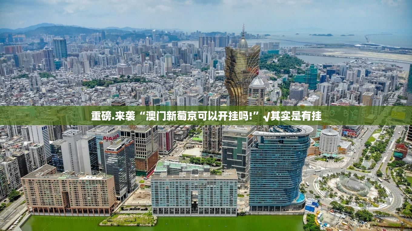 重磅.来袭“澳门新萄京可以开挂吗!”√其实是有挂
