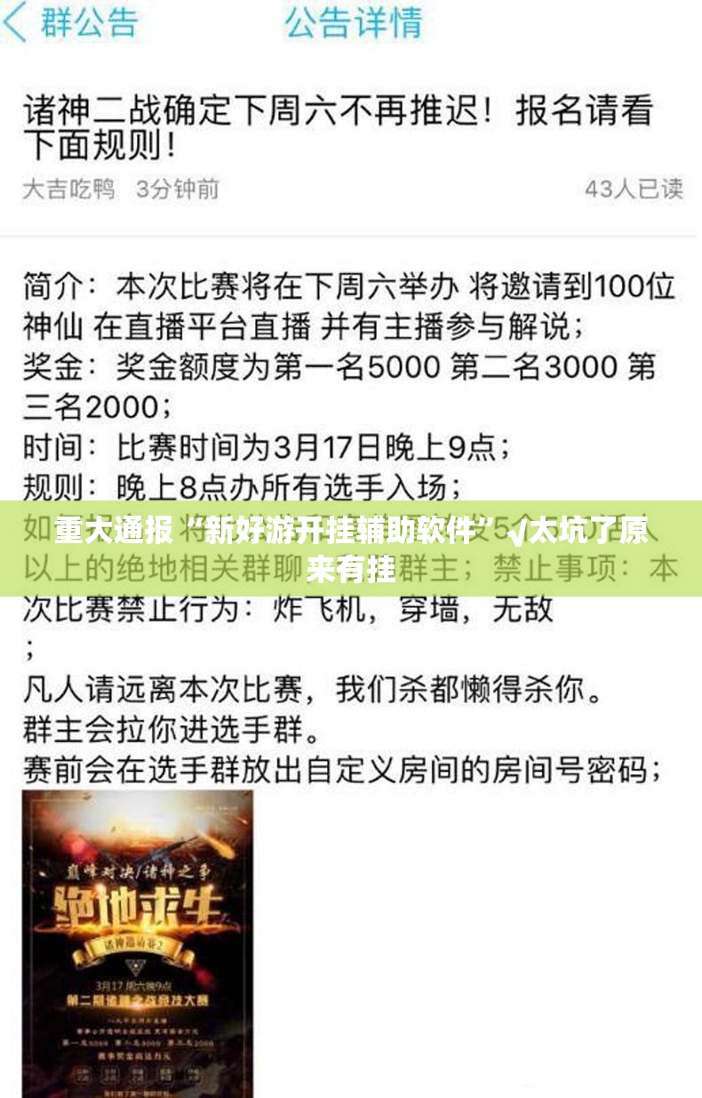 重大通报“新好游开挂辅助软件”√太坑了原来有挂