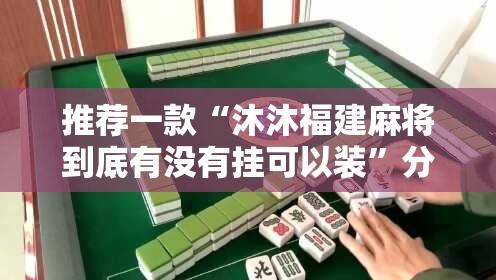 推荐一款“沐沐福建麻将到底有没有挂可以装”分享真的有挂给你