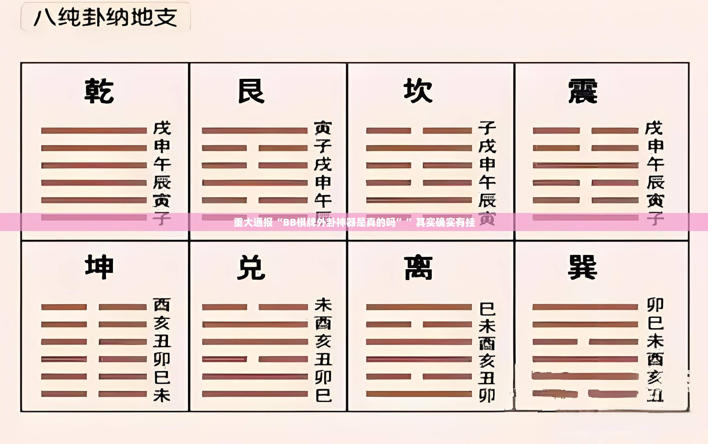 重大通报“BB棋牌外卦神器是真的吗””其实确实有挂