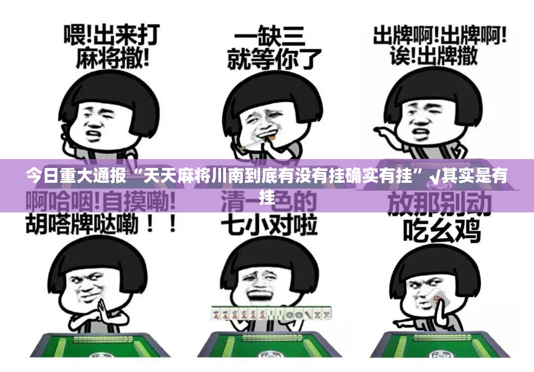 今日重大通报“天天麻将川南到底有没有挂确实有挂”√其实是有挂