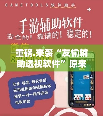 重磅.来袭“友愉辅助透视软件”原来可以开挂