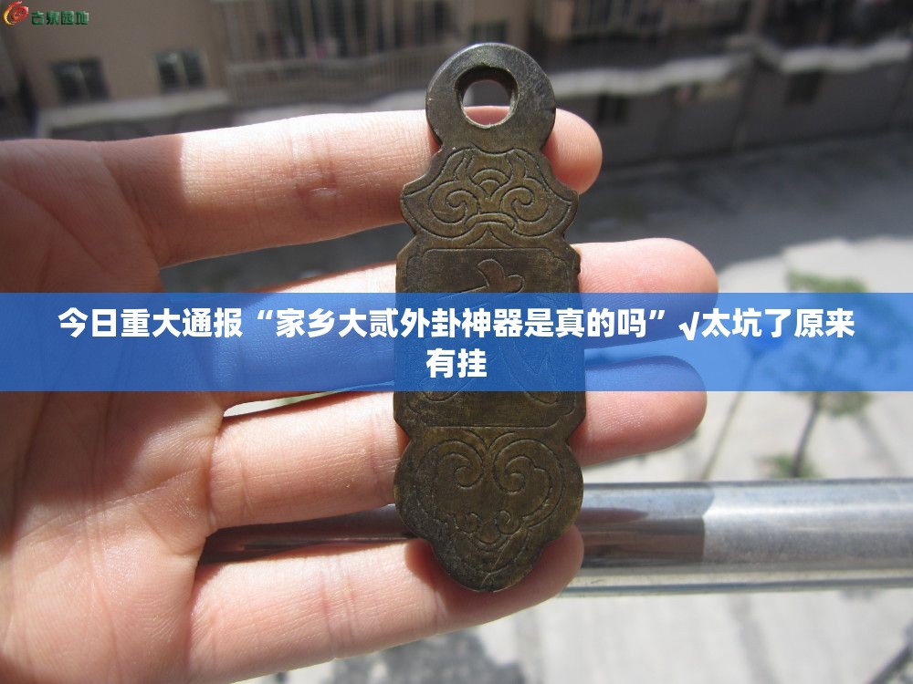 今日重大通报“家乡大贰外卦神器是真的吗”√太坑了原来有挂
