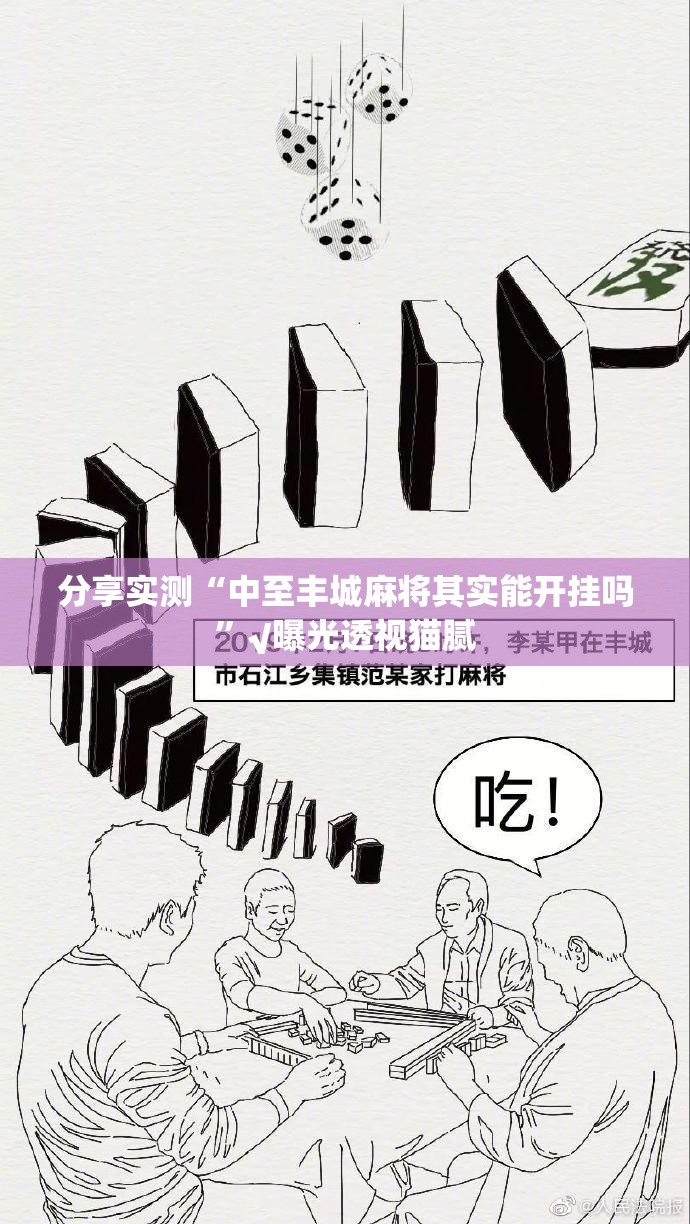 分享实测“中至丰城麻将其实能开挂吗”√曝光透视猫腻