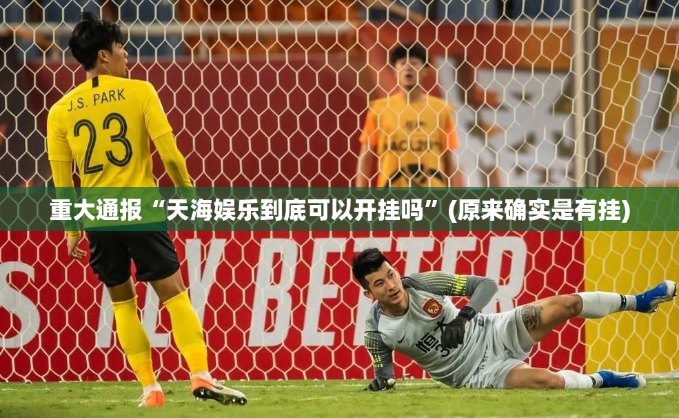 重大通报“天海娱乐到底可以开挂吗”(原来确实是有挂)