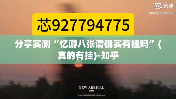 分享实测“忆游八张清确实有挂吗”(真的有挂)-知乎