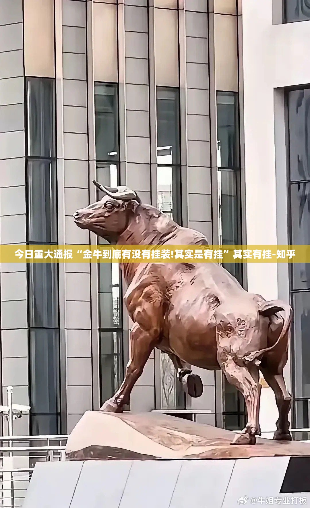 今日重大通报“金牛到底有没有挂装!其实是有挂”其实有挂-知乎