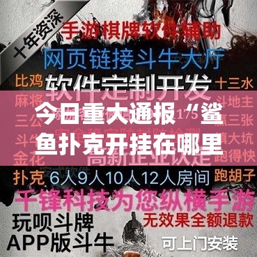 今日重大通报“鲨鱼扑克开挂在哪里开”√必胜开挂神器