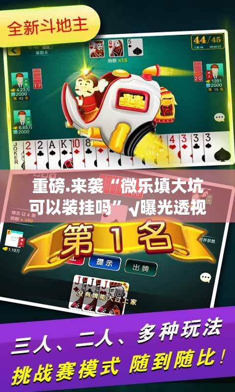 今日重大通报心悦填大坑究竟有没有透视挂√曝光透视猫腻