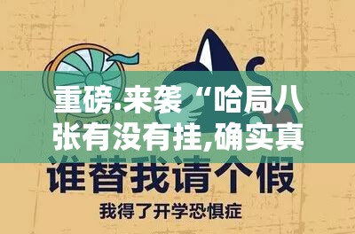 重磅.来袭“哈局八张有没有挂,确实真的有挂”其实确实有挂