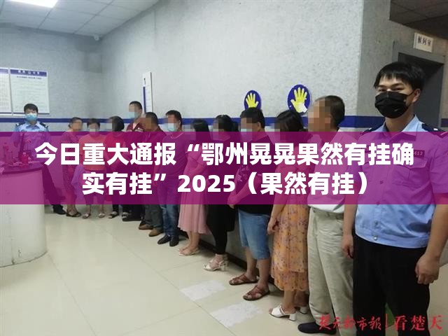 今日重大通报“鄂州晃晃果然有挂确实有挂”2025（果然有挂）