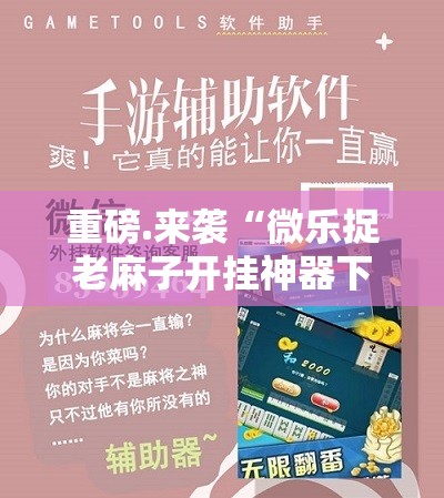 重磅.来袭“微乐捉老麻子开挂神器下载!”其实有挂-知乎