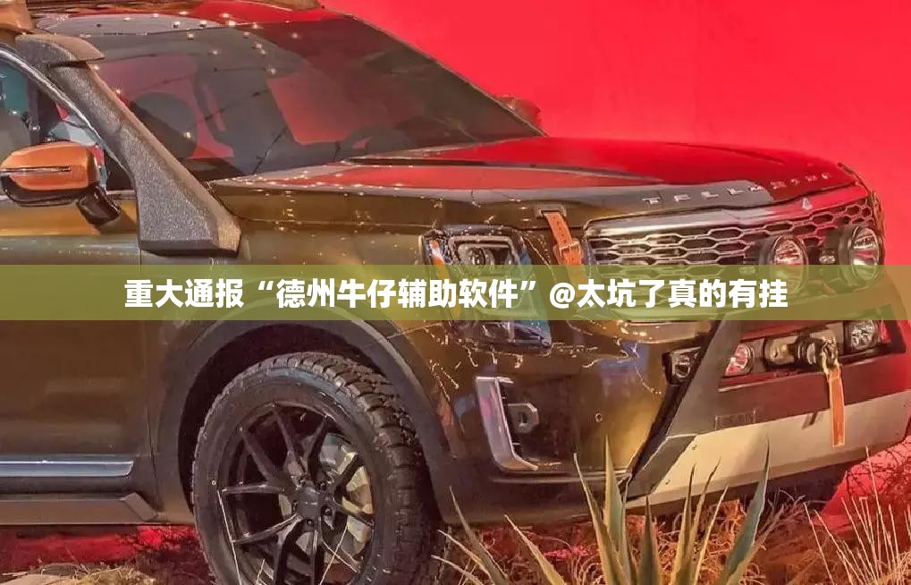 重大通报“德州牛仔辅助软件”@太坑了真的有挂