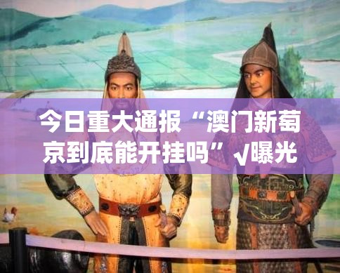 今日重大通报“澳门新萄京到底能开挂吗”√曝光透视猫腻