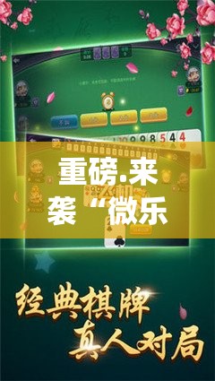 重磅.来袭“微乐填大坑“确实有挂”果然有挂”√太坑了原来有挂