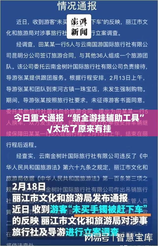 今日重大通报“新全游挂辅助工具”√太坑了原来有挂