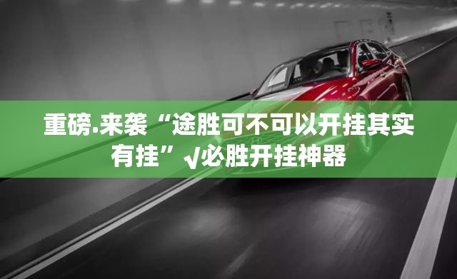 重磅.来袭“途胜可不可以开挂其实有挂”√必胜开挂神器
