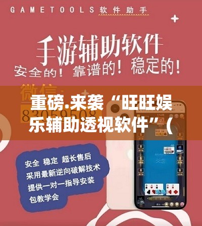 重磅.来袭“旺旺娱乐辅助透视软件”(原来确实是有挂)