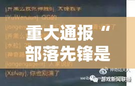 重大通报“部落先锋是不是有挂”开挂神器
