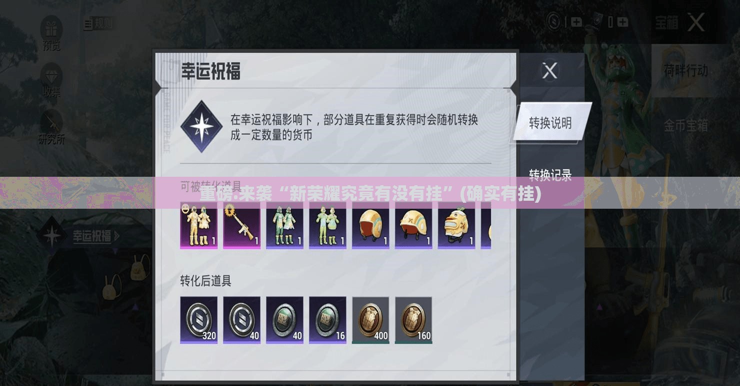 重磅.来袭“新荣耀究竟有没有挂”(确实有挂)