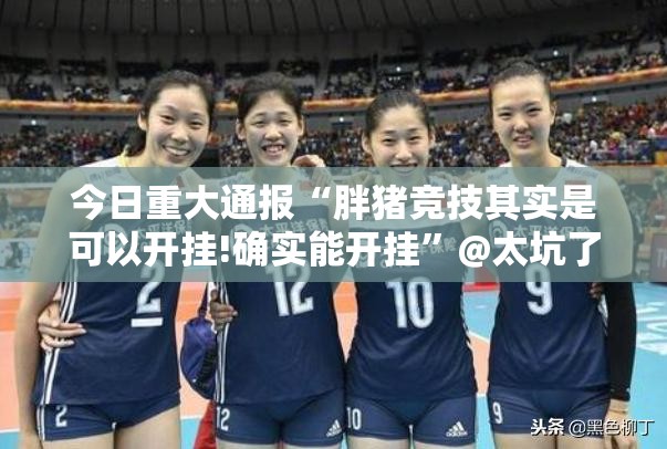 今日重大通报“胖猪竞技其实是可以开挂!确实能开挂”@太坑了真的有挂