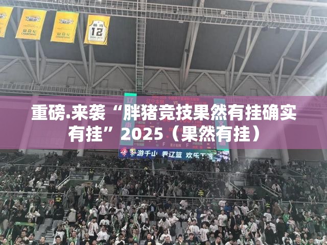 重磅.来袭“胖猪竞技果然有挂确实有挂”2025（果然有挂）
