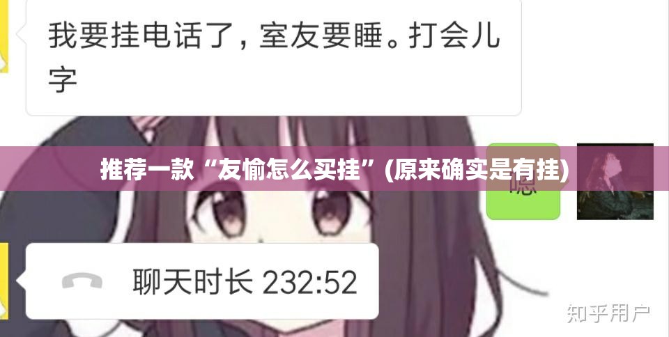 推荐一款“友愉怎么买挂”(原来确实是有挂)