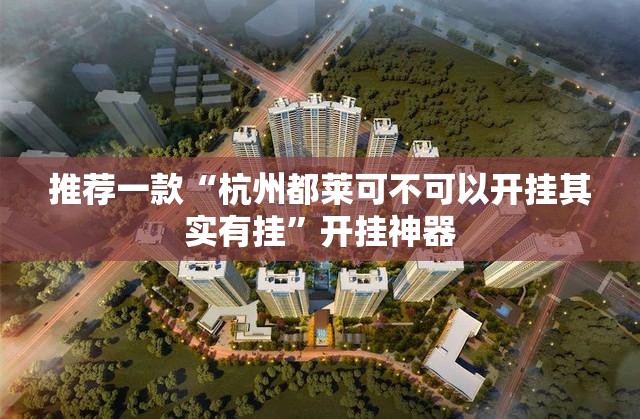 推荐一款“杭州都莱可不可以开挂其实有挂”开挂神器
