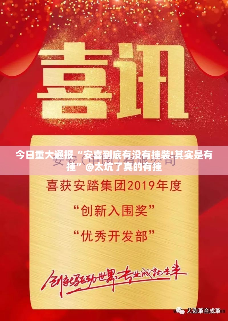 今日重大通报“安喜到底有没有挂装!其实是有挂”@太坑了真的有挂