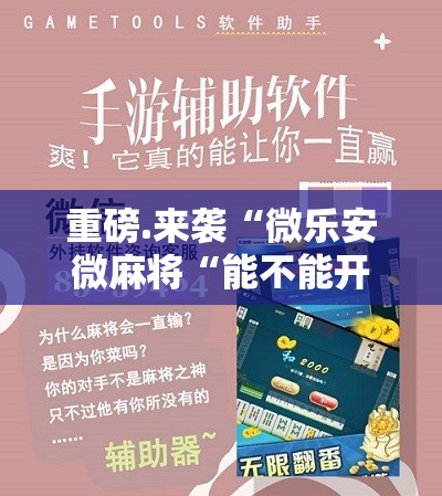 重磅.来袭“微乐安微麻将“能不能开挂”确实有挂”开挂神器