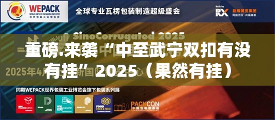 重磅.来袭“中至武宁双扣有没有挂”2025（果然有挂）