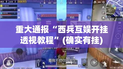 重大通报“西兵互娱开挂透视教程”(确实有挂)