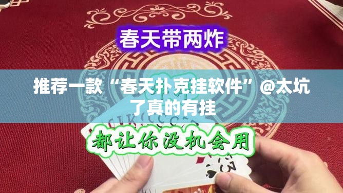 推荐一款“春天扑克挂软件”@太坑了真的有挂