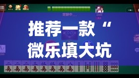 推荐一款“微乐填大坑是不是可以开挂”(原来确实是有挂)