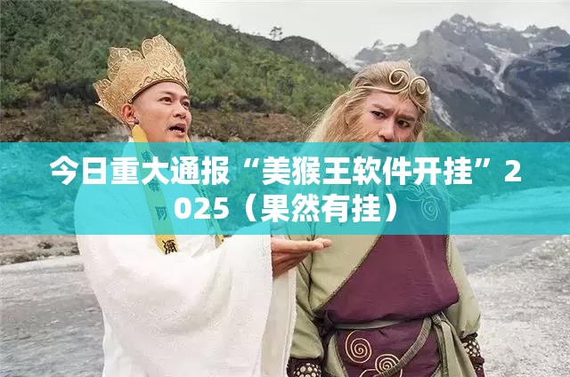 今日重大通报“美猴王软件开挂”2025（果然有挂）