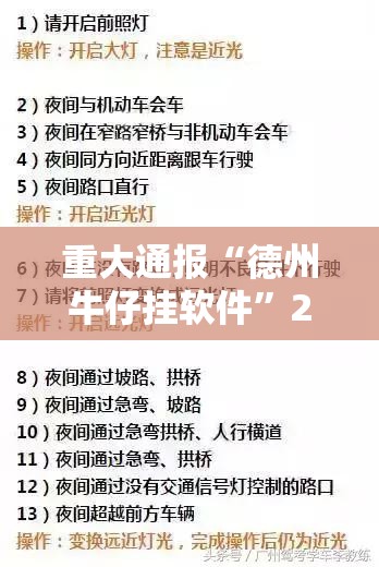 重大通报“德州牛仔挂软件”2025（果然有挂）