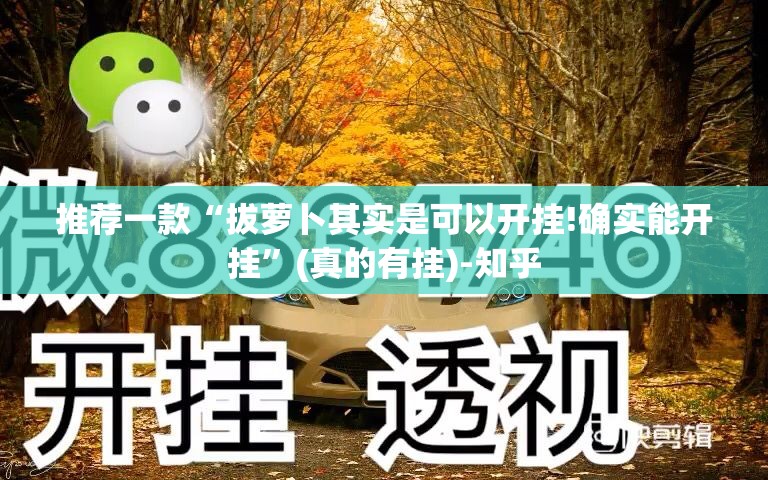 推荐一款“拔萝卜其实是可以开挂!确实能开挂”(真的有挂)-知乎