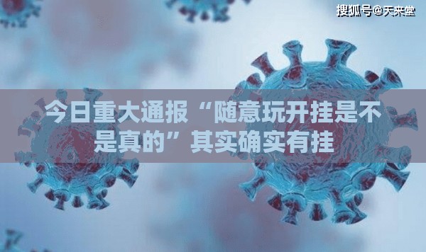 今日重大通报“随意玩开挂是不是真的”其实确实有挂