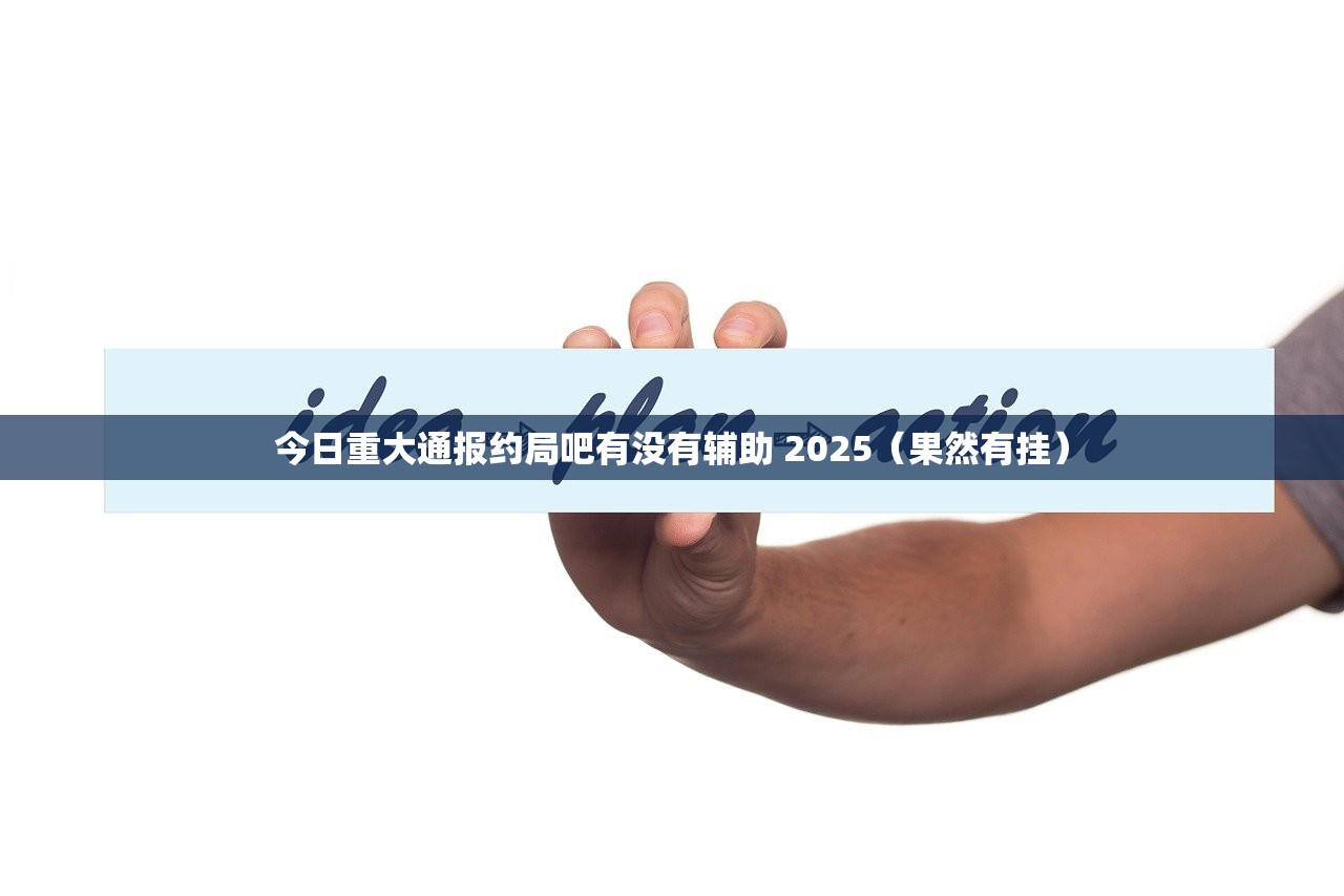今日重大通报约局吧有没有辅助 2025（果然有挂）