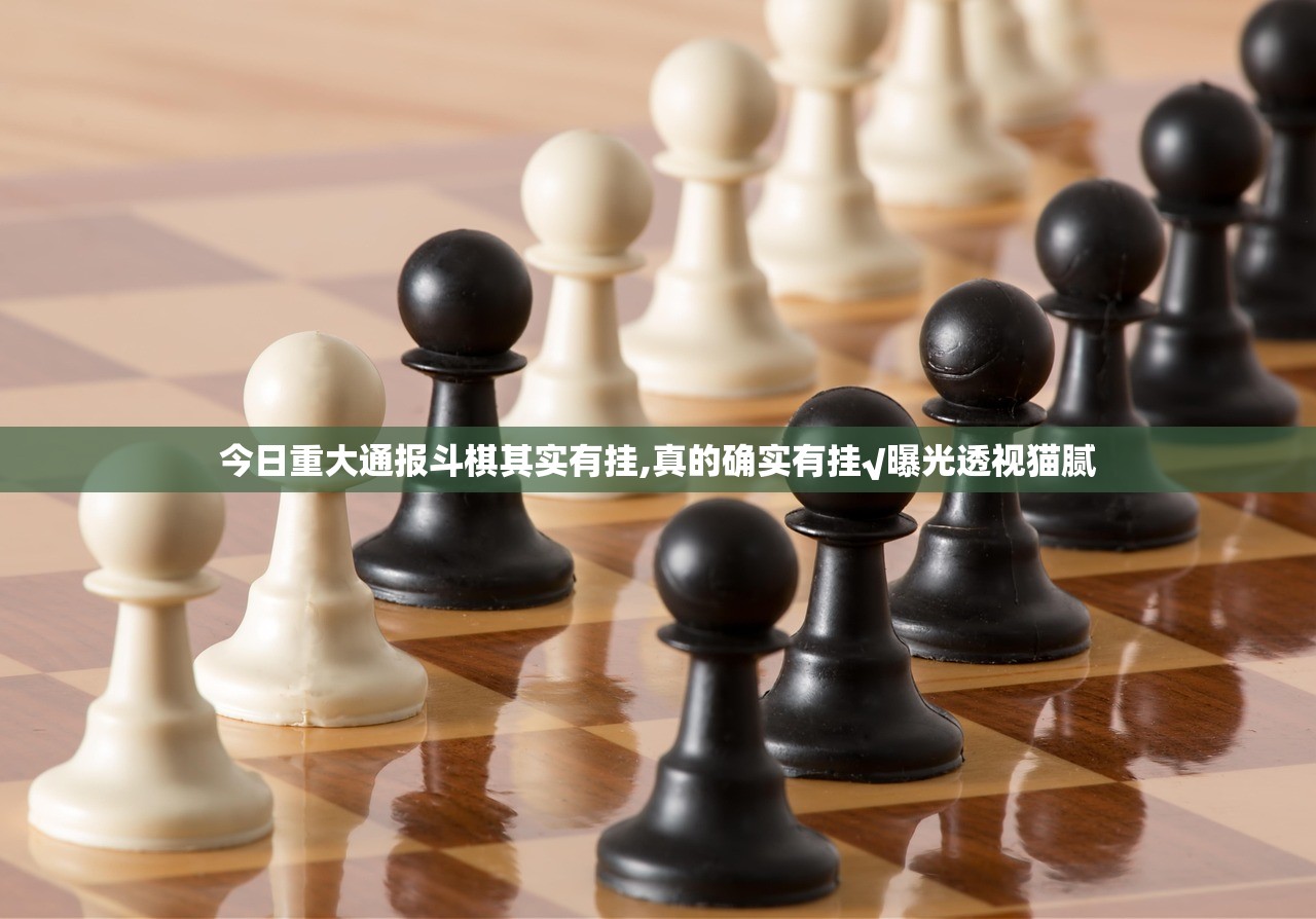 今日重大通报斗棋其实有挂,真的确实有挂√曝光透视猫腻