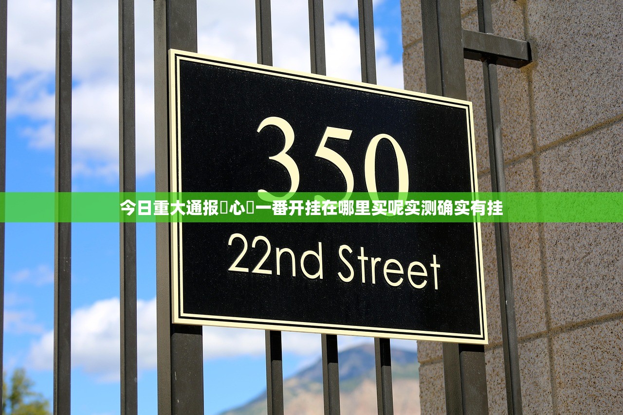 今日重大通报開心門一番开挂在哪里买呢实测确实有挂