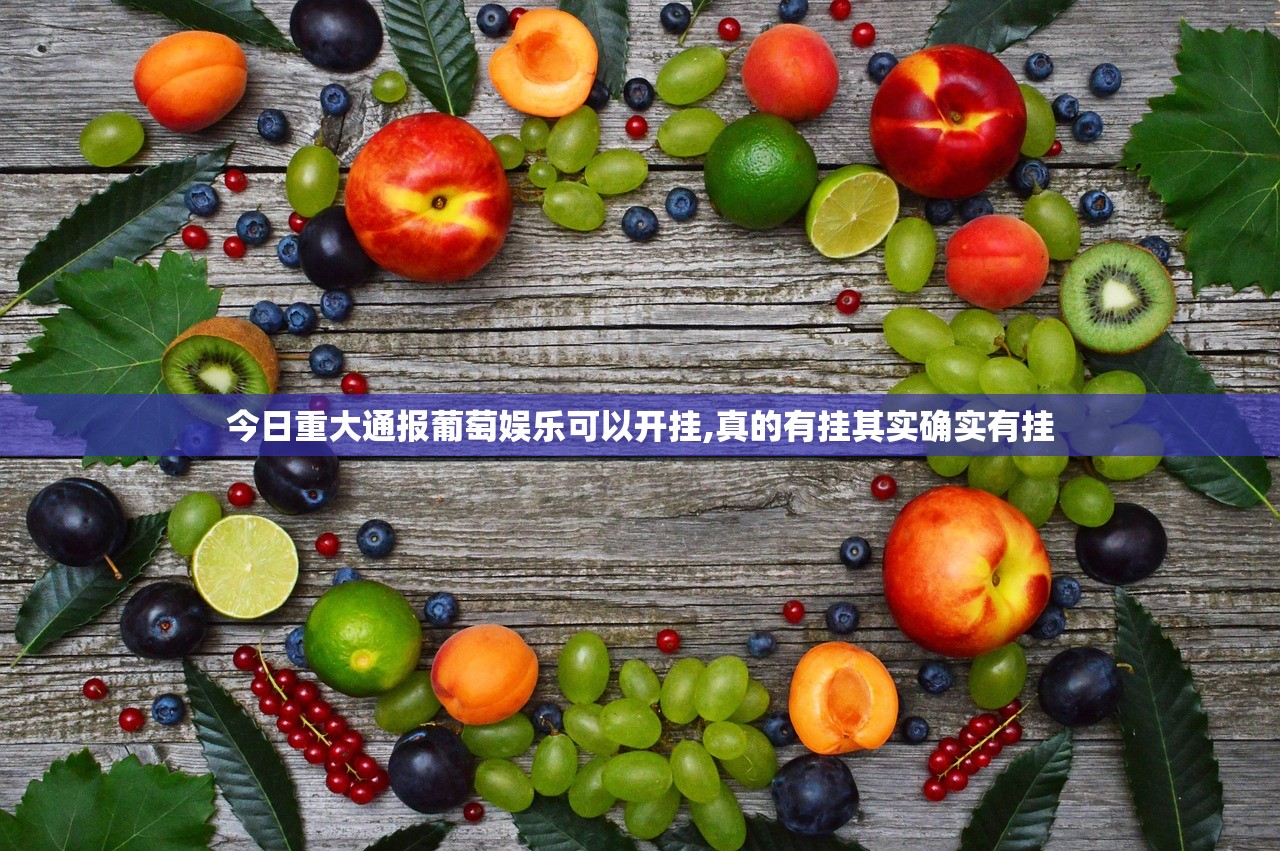 今日重大通报葡萄娱乐可以开挂,真的有挂其实确实有挂