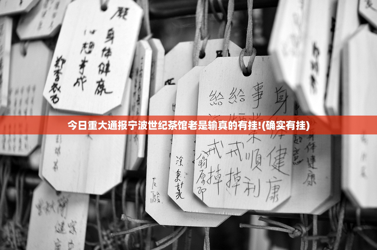 今日重大通报宁波世纪茶馆老是输真的有挂!(确实有挂)